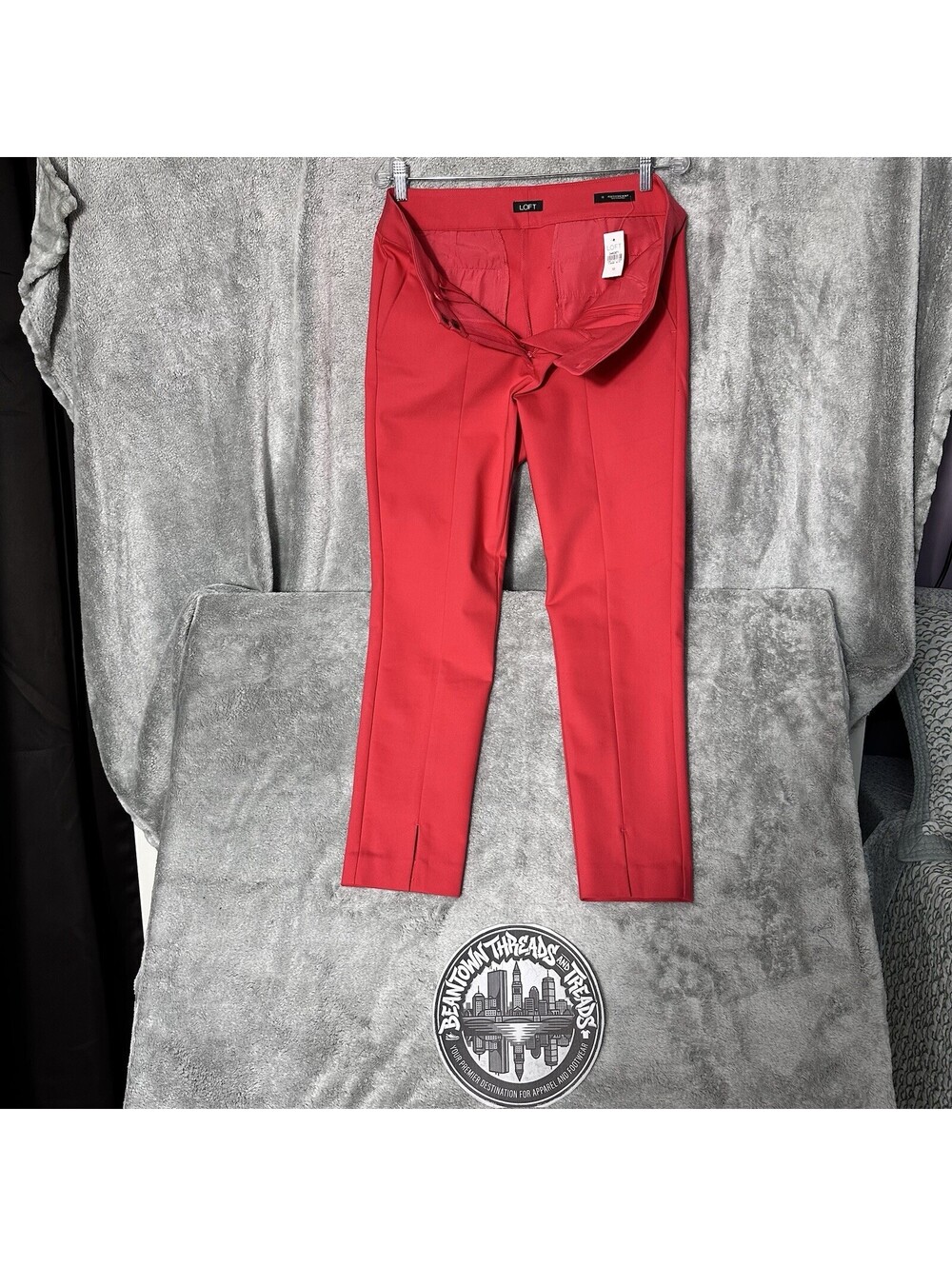 Loft Marisa Skinny Pants Women's Salmon Pink  Size 10 Stretch Cotton/Spandex